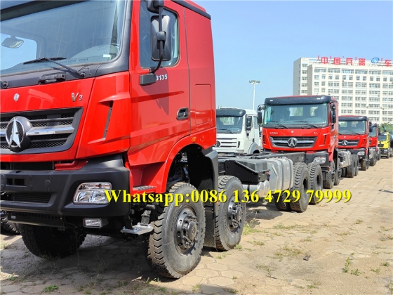 Beiben 8*8 drive off road truck chassis supplier