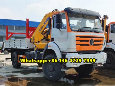 Beiben 4×4 all wheel drive boom crane truck