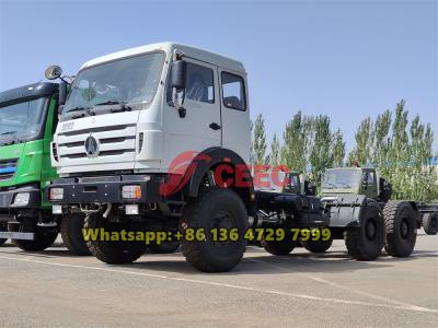 Russia beiben 6x6 drive off road truck chassis