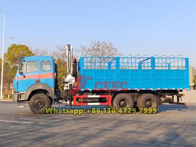 Beiben 2638 truck mounted 5 ton crane