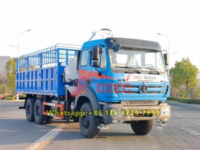 Beiben 2638 truck mounted 5 ton crane