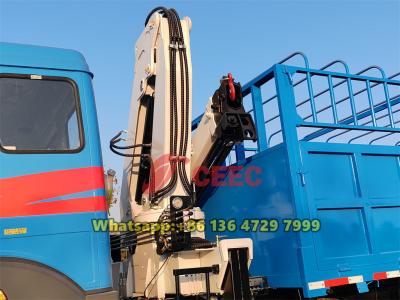 Beiben 2638 truck mounted 5 ton crane