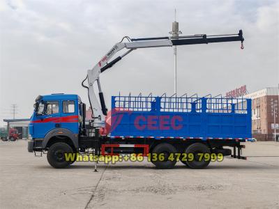 Beiben 2638 truck mounted 5 ton crane