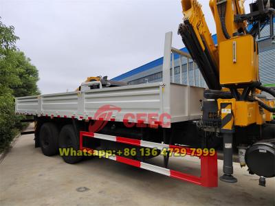 Beiben 6×4 truck mounted knuckle boom crane