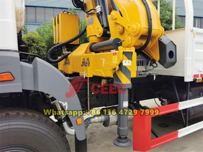 Beiben 6×4 truck mounted knuckle boom crane