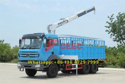 Beiben 2638 RHD truck mounted crane