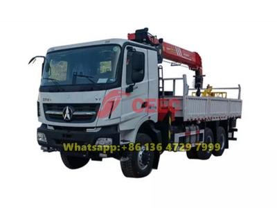 Beiben 6×6 truck with crane Palfinger