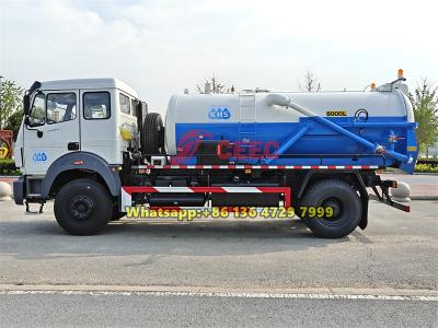 Beiben 8000L septic tank pump truck