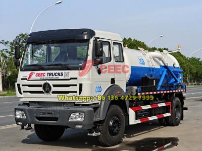 Beiben 8000L septic tank pump truck