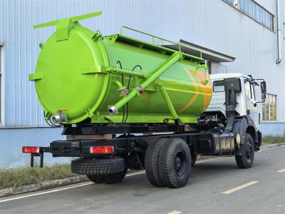 Beiben 6 wheeler sewer vacuum truck