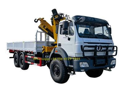 Beiben 6×6 off-road truck mounted crane