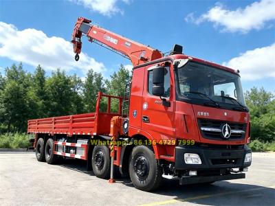 Beiben 8×4 service truck with crane