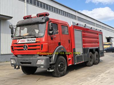 Nigeria Beiben 6×4 water foam tanker fire truck