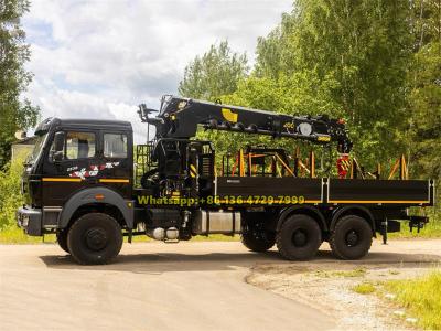 Beiben 6×6 AWD truck with crane