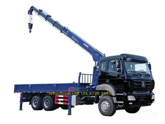 Beiben 10-wheeler 10 ton boom crane truck
