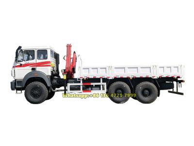 Beiben 6-wheeler off-road knuckle crane truck