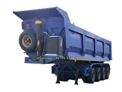 Nigeria 4 axles heavy duty dumper trailer