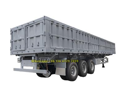 3 axles heavy duty dropside cargo trailer