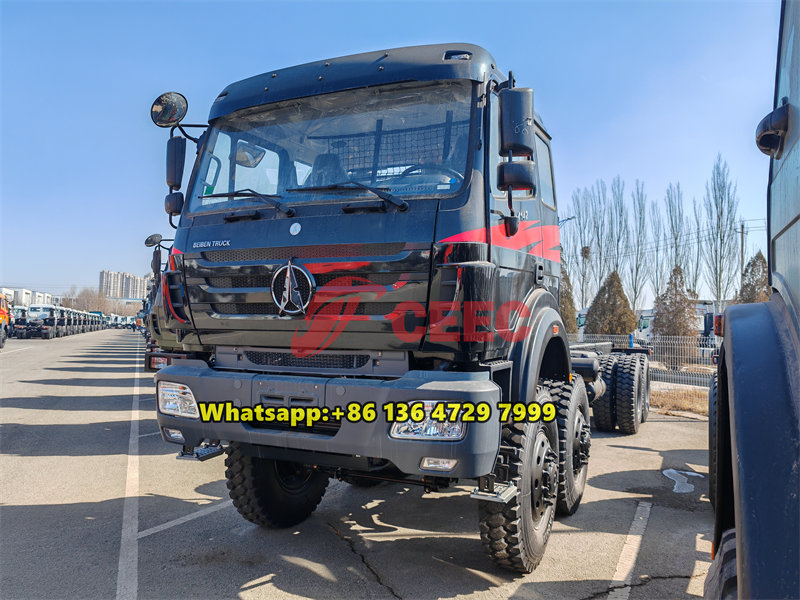 Тяжелый грузовик Beiben 3142 с приводом 8x8 и шинами 12.00R24