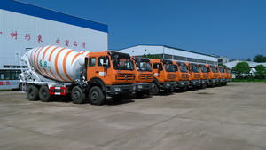 10 единиц 14 МУП beiben транзитных миксер грузовиков экспорт в страны Ближнего Востока
