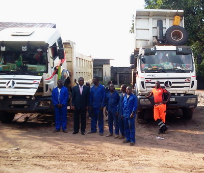 Congo loyal customer give great empression on north benz 2534 dump trucks