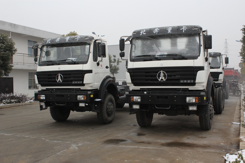 10 units beiben 2534 truck chassis, 6*6 driving truck export to CONGO, Brazavaiile 