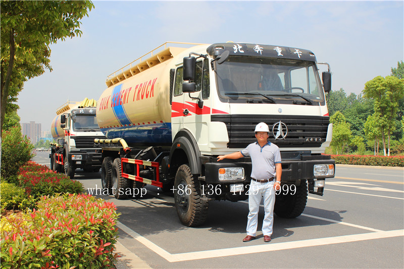 Узбекистан- 2 единицы beiben 6 * 6 цементный танкер на экспорт