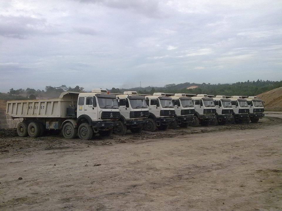 Beiben 50 T heavy duty 12 wheeler dump trucks export to Mombassa, Kenya
