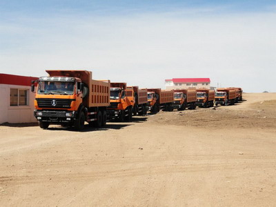 25 units beiben 2538K dump trucks in Uzbekistan customer project
